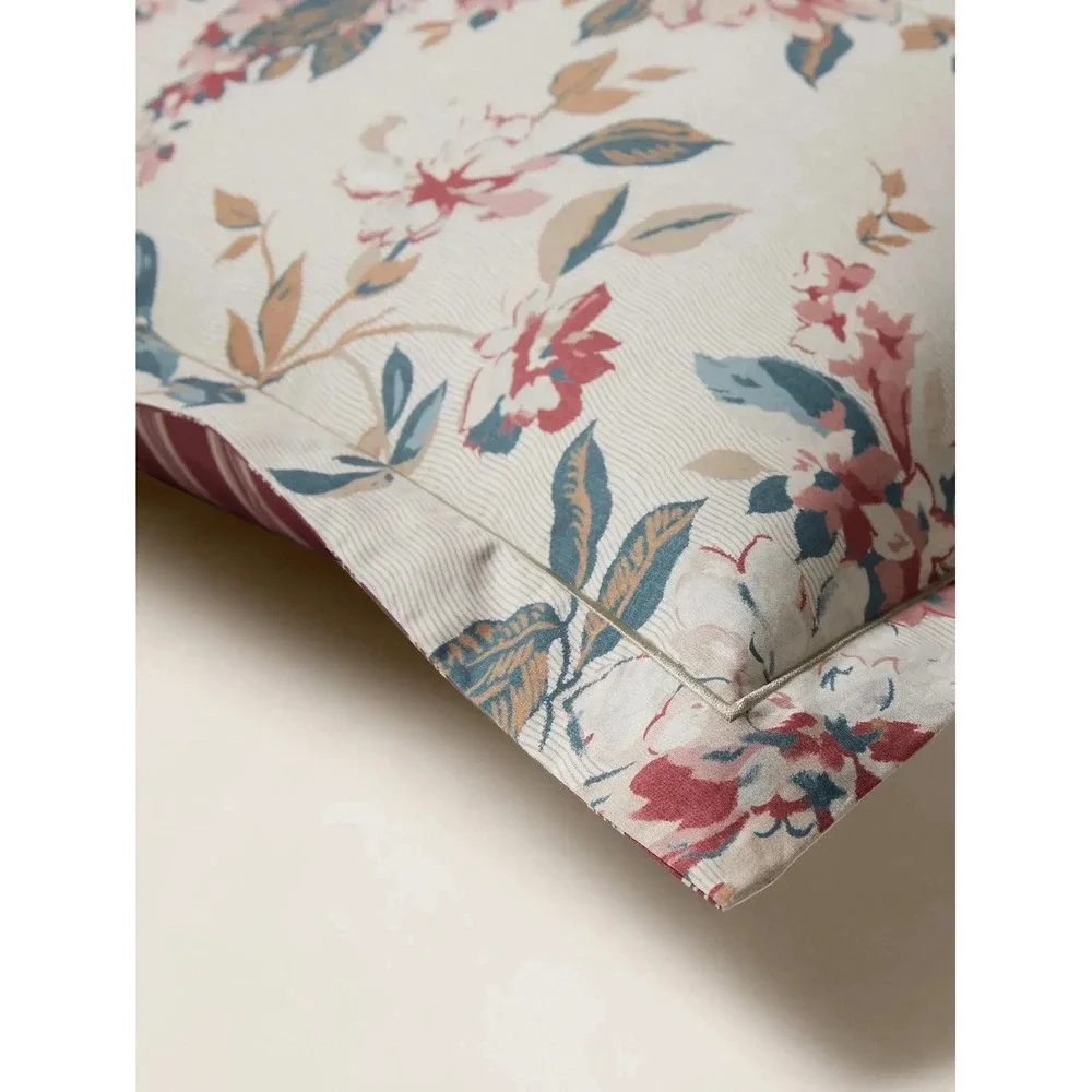 Ralph Lauren Tilly Parfait Standard Sham | Cottage Floral & Stripes One Sham